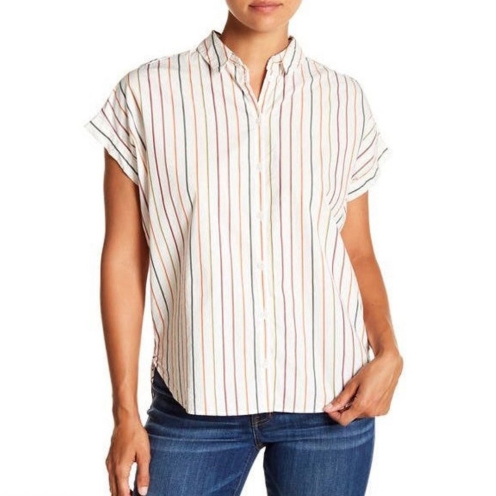 Madewell Multicolor Striped Button Down Shirt